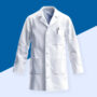 Wrinkle-free lab coat with pockets for men and women